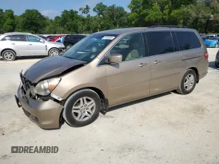 2007 Honda Odyssey EX-L z VIN 5FNRL38607B418045, wystawiony jako Copart lot #51469885 z przebiegiem 180 108 mil mil oraz Szkoda całkowita • Salvage title. Historia ofert i sprzedaży dostępna na DreamBid. Obrazek 1.
