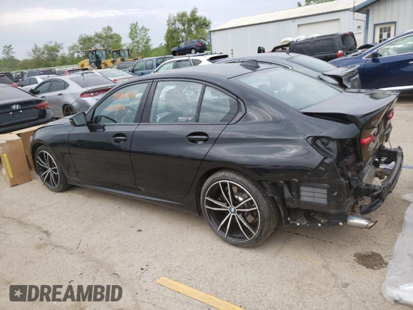 2019 BMW 3 Series 330i xDrive with VIN WBA5R7C54KFH25516, listed as a Copart auction lot 51862063 with 60,835 mi miles and Non Repairable. Bid and sale history available at carsss.com. Image 2.