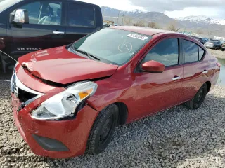 2015 Nissan Versa SV with VIN 3N1CN7AP6FL836381, listed as a Copart auction lot 51282085 with 193,850 mi miles and Salvage Title. Bid and sale history available at carsss.com. Image 1.