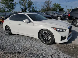 2014 Infiniti Q50 Hybrid Sport with VIN JN1AV7AP0EM692306, listed as a Copart auction lot 53861025 with 83,452 mi miles and Clean Title. Bid and sale history available at carsss.com. Image 4.