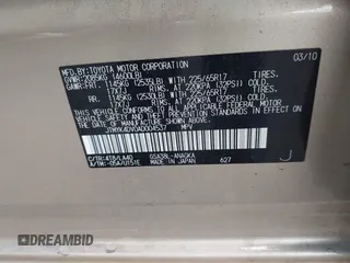 2010 Toyota RAV4 Limited z VIN JTMYK4DV0AD004537, wystawiony jako IAAI lot #40428467 z przebiegiem 77 589 mil mil oraz . Historia ofert i sprzedaży dostępna na DreamBid. Obrazek 9.