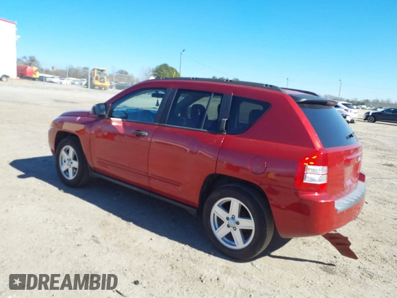 2008 Jeep Compass Sport with VIN 1J8FT470X8D683997, listed as a IAAI auction lot 41674953 with 208,646 mi miles. Bid and sale history available at carsss.com. Image 3.