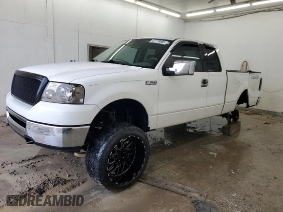 2006 Ford F-150 XLT with VIN 1FTPX14V06NB40275, listed as a Copart auction lot 47779085 with 147,077 mi miles and Salvage Title. Bid and sale history available at carsss.com. Image 1.