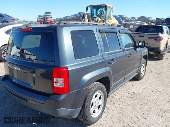 2014 Jeep Patriot Sport with VIN 1C4NJPBB4ED859196, listed as a IAAI auction lot 41815149 with 140,612 mi miles and . Bid and sale history available at carsss.com. Image 4.