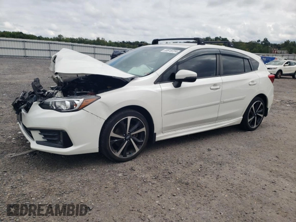 2021 Subaru Impreza Special Sports with VIN 4S3GTAJ66M1705044, listed as a Copart auction lot 69918724 with 38,461 mi miles and Salvage title. Bid and sale history available at DreamBid. Image 1.