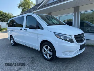 2016 Mercedes-Benz Metris Passenger with VIN WD4PG2EE5G3112544, listed as a IAAI auction lot 42738458 with 136,771 mi miles and . Bid and sale history available at DreamBid. Image 1.