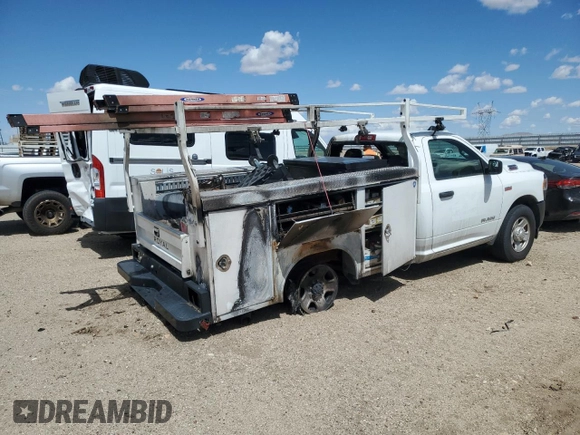 2022 Ram 2500 Tradesman with VIN 3C7WR4AJ5NG296296, listed as a Copart auction lot 74733584 with 87,826 mi miles and Salvage Title. Bid and sale history available at carsss.com. Image 3.