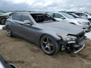 2018 Infiniti Q50 Luxe with VIN JN1EV7AP7JM352288, listed as a Copart auction lot 48599675 with 52,477 mi miles and Salvage Title. Bid and sale history available at carsss.com. Image 4.