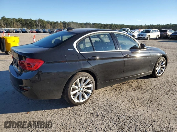 2017 BMW 3 Series 330e iPerformance with VIN WBA8E1C59HK895180, listed as a Copart auction lot 88292275 with 111,313 mi miles and Salvage Title. Bid and sale history available at carsss.com. Image 3.