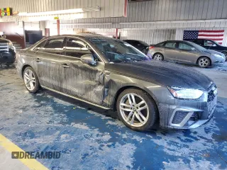 2020 Audi A4 Premium Plus with VIN WAUENAF45LA050461, listed as a Copart auction lot 88592305 with Not Provided miles and Salvage Title. Bid and sale history available at DreamBid. Image 4.