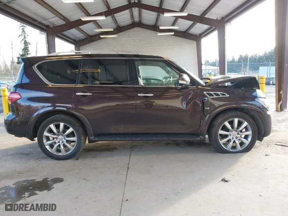 2014 Infiniti QX80 with VIN JN8AZ2NC1E9352911, listed as a IAAI auction lot 41502329 with NaN miles. Bid and sale history available at carsss.com. Image 13.