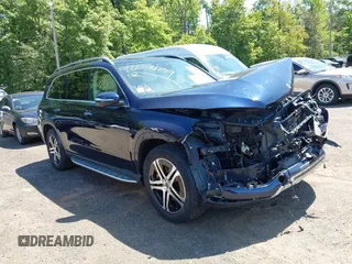 2022 Mercedes-Benz GLS 450 with VIN 4JGFF5KE1NA635210, listed as a IAAI auction lot 42369149 with 27,239 mi miles and . Bid and sale history available at DreamBid. Image 1.