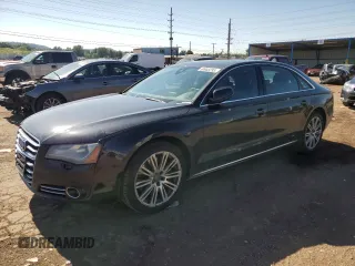 2012 Audi A8 z VIN WAURVAFDXCN017238, wystawiony jako Copart lot #60903235 z przebiegiem 138 339 mil mil oraz Szkoda całkowita • Salvage title. Historia ofert i sprzedaży dostępna na DreamBid. Obrazek 1.