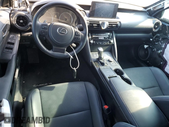2024 Lexus IS 300 with VIN JTHDA1D2XR5128907, listed as a Copart auction lot 89364525 with 10,573 mi miles and Salvage title. Bid and sale history available at DreamBid. Image 8.