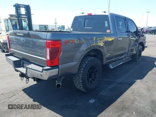 2021 Ford F-250 XL with VIN 1FT7W2BN6MEC62003, listed as a IAAI auction lot 41958310 with 20,684 mi miles and . Bid and sale history available at DreamBid. Image 4.