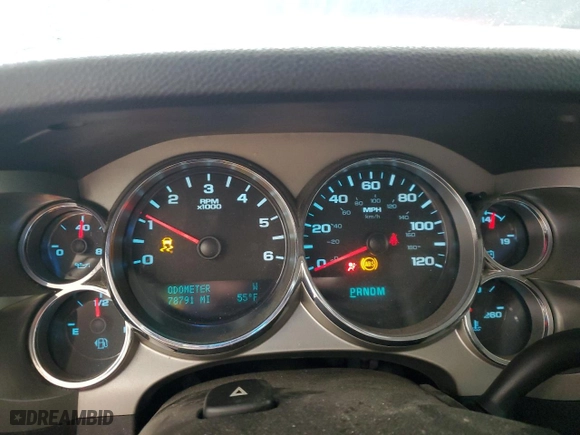 2013 Chevrolet Silverado 1500 LT with VIN 1GCRCSE08DZ110640, listed as a Copart auction lot 52442555 with 78,791 mi miles and Salvage Title. Bid and sale history available at carsss.com. Image 9.