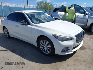 2017 Infiniti Q50 2.0t with VIN JN1CV7AP5HM641865, listed as a IAAI auction lot 41931936 with 109,046 mi miles. Bid and sale history available at carsss.com. Image 1.