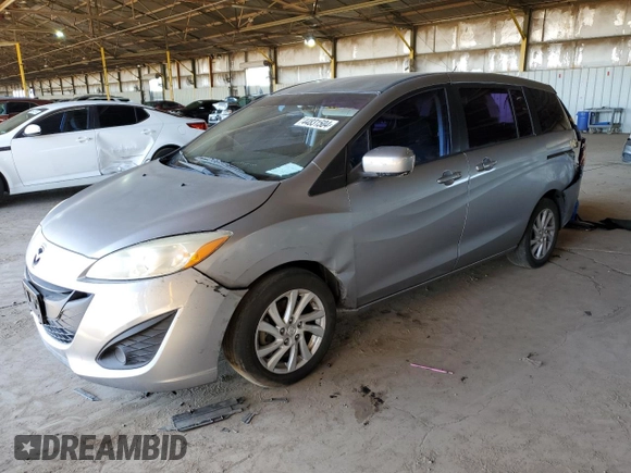 2012 Mazda 5 Sport with VIN JM1CW2BL6C0115463, listed as a Copart auction lot 44831504 with 90,207 mi miles and Salvage Title. Bid and sale history available at DreamBid. Image 1.