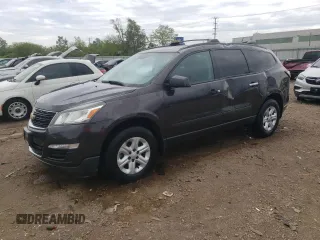 2017 Chevrolet Traverse LS z VIN 1GNKVFKD2HJ245036, wystawiony jako Copart lot #58342605 z przebiegiem 80 488 mil mil oraz Szkoda całkowita • Salvage title. Historia ofert i sprzedaży dostępna na DreamBid. Obrazek 1.