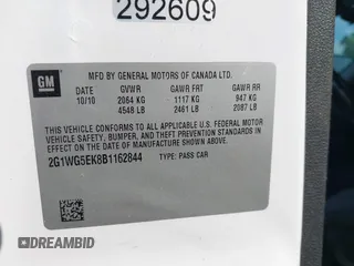 2011 Chevrolet Impala LT Fleet with VIN 2G1WG5EK8B1162844, listed as a IAAI auction lot 42636721 with 174,843 mi miles and . Bid and sale history available at DreamBid. Image 9.