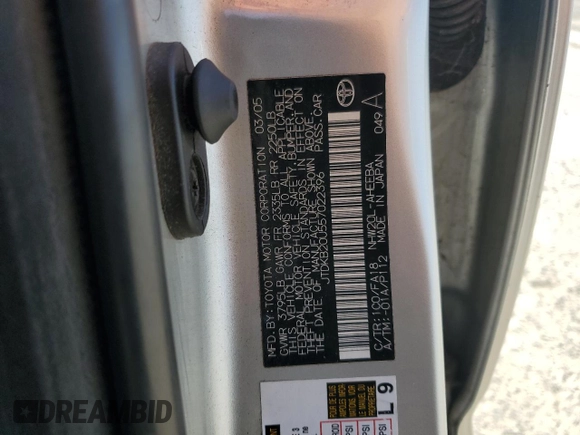 2005 Toyota Prius z VIN JTDKB20U557022396, wystawiony jako Copart lot #59750095 z przebiegiem 263 673 mil mil oraz Szkoda całkowita • Salvage title. Historia ofert i sprzedaży dostępna na DreamBid. Obrazek 12.