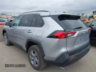 2023 Toyota RAV4 Hybrid LE with VIN 4T3MWRFVXPU086012, listed as a IAAI auction lot 42077859 with 1,140 mi miles. Bid and sale history available at carsss.com. Image 3.