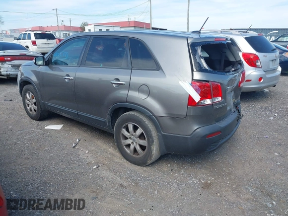 2012 Kia Sorento LX with VIN 5XYKT4A19CG236143, listed as a IAAI auction lot 42027173 with 177,148 mi miles. Bid and sale history available at carsss.com. Image 3.