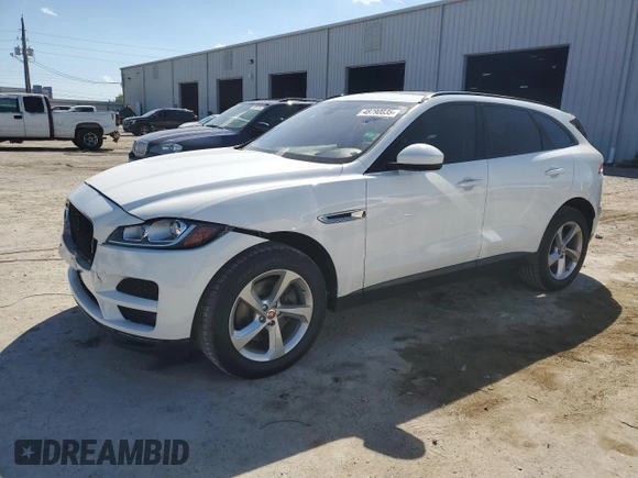 2018 Jaguar F-PACE 30t Premium with VIN SADCJ2GX9JA295656, listed as a Copart auction lot 48790035 with 101,872 mi miles and Salvage Title. Bid and sale history available at carsss.com. Image 1.