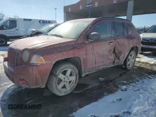 2007 Jeep Compass Sport with VIN 1J8FF47WX7D140756, listed as a Copart auction lot 46310845 with 165,628 mi miles and Salvage Title. Bid and sale history available at carsss.com. Image 1.