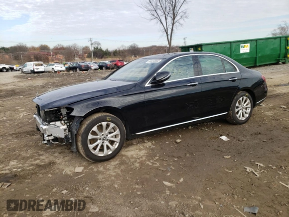 2018 Mercedes-Benz E-Class E 300 with VIN WDDZF4KB0JA485642, listed as a Copart auction lot 64412002 with 25,100 mi miles. Bid and sale history available at carsss.com. Image 1.