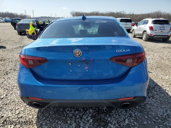 2018 Alfa Romeo Giulia Ti with VIN ZARFAECN3J7572612, listed as a Copart auction lot 48948135 with 0 mi miles and Clean Title. Bid and sale history available at carsss.com. Image 6.
