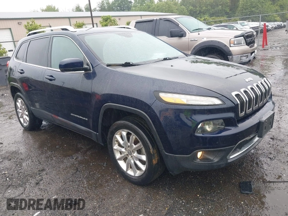 2014 Jeep Cherokee Limited with VIN 1C4PJMDS0EW277301, listed as a IAAI auction lot 42357034 with 61,825 mi miles and . Bid and sale history available at DreamBid. Image 1.
