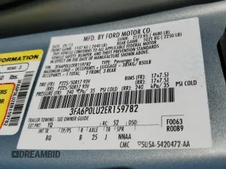 2014 Ford Fusion SE Hybrid with VIN 3FA6P0LU2ER159782, listed as a Copart auction lot 54444274 with 255,212 mi miles and Salvage Title. Bid and sale history available at DreamBid. Image 12.