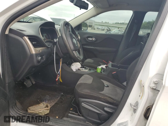 2016 Jeep Cherokee Sport with VIN 1C4PJLAB3GW230202, listed as a Copart auction lot 55849105 with 89,341 mi miles and Salvage title. Bid and sale history available at DreamBid. Image 7.