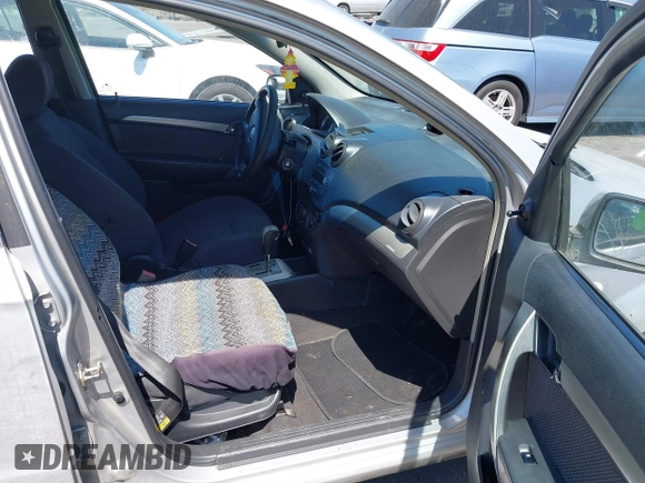 2007 Chevrolet Aveo LS with VIN KL1TD56617B098732, listed as a IAAI auction lot 41889243 with 115,426 mi miles and . Bid and sale history available at DreamBid. Image 5.