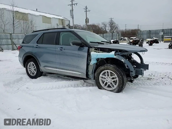 2025 Ford Explorer Active with VIN 1FMUK8DH6SGB15752, listed as a Copart auction lot 44458445 with 0 mi miles and Salvage Title. Bid and sale history available at carsss.com. Image 12.