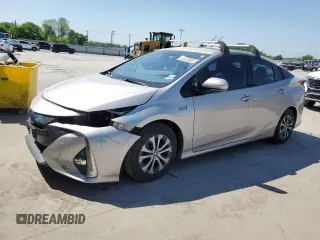 2020 Toyota Prius Prime LE with VIN JTDKARFP0L3153107, listed as a Copart auction lot 52050135 with 119,010 mi miles and Clean Title. Bid and sale history available at carsss.com. Image 1.