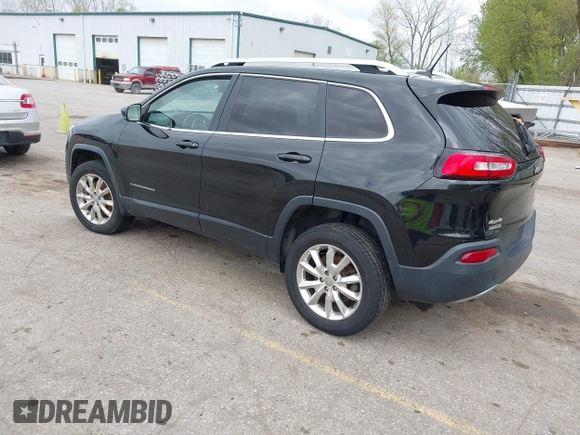 2015 Jeep Cherokee Limited with VIN 1C4PJMDB9FW680565, listed as a IAAI auction lot 42134052 with 192,728 mi miles. Bid and sale history available at carsss.com. Image 3.