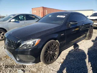 2018 Mercedes-Benz C 43 AMG with VIN WDDWJ6EB0JF663397, listed as a Copart auction lot 88901735 with 99,164 mi miles and Salvage Title. Bid and sale history available at carsss.com. Image 1.