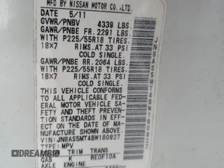2011 Nissan Rogue SV z VIN JN8AS5MT4BW180927, wystawiony jako Copart lot #59509995 z przebiegiem 90 857 mil mil oraz Szkoda całkowita • Salvage title. Historia ofert i sprzedaży dostępna na DreamBid. Obrazek 13.