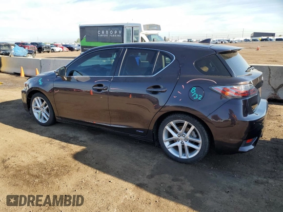 2014 Lexus CT 200h z VIN JTHKD5BH3E2189511, wystawiony jako Copart lot #56052265 z przebiegiem 67 065 mil mil oraz Szkody całkowita. Historia ofert i sprzedaży dostępna na DreamBid. Obrazek 2.