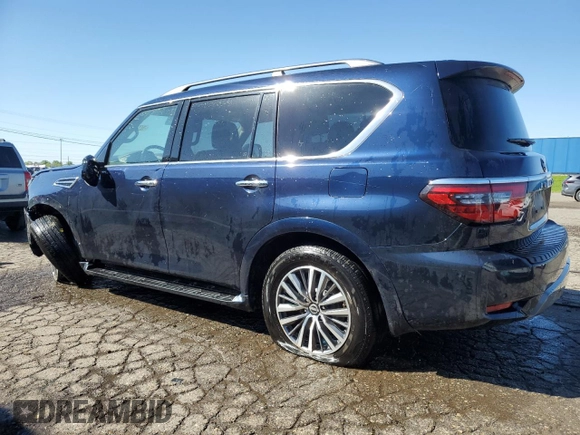 2023 Nissan Armada SL z VIN JN8AY2BD6P9693059, wystawiony jako Copart lot #57440335 z przebiegiem 60 956 mil mil oraz Czysty tytuł • Clean title. Historia ofert i sprzedaży dostępna na DreamBid. Obrazek 2.