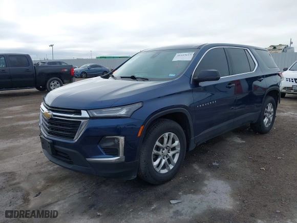 2022 Chevrolet Traverse LS with VIN 1GNERFKW0NJ147508, listed as a IAAI auction lot 41415613 with 73,701 mi miles. Bid and sale history available at carsss.com. Image 17.