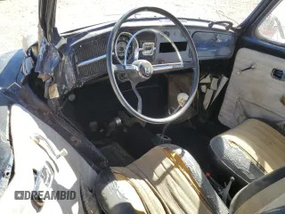 1967 Volkswagen Beetle with VIN 117141737, listed as a Copart auction lot 77373074 with 22,424 mi miles and Salvage Title. Bid and sale history available at DreamBid. Image 8.