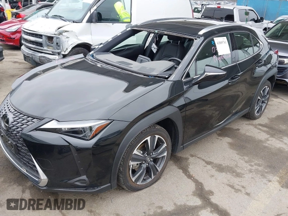 2025 Lexus UX with VIN JTHYBJAH9S2002181, listed as a IAAI auction lot 41889761 with 5,278 mi miles and . Bid and sale history available at DreamBid. Image 6.