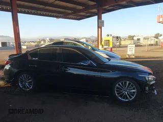 2018 Infiniti Q50 Luxe with VIN JN1EV7AP7JM590173, listed as a IAAI auction lot 41298515 with 99,415 mi miles and . Bid and sale history available at DreamBid. Image 13.