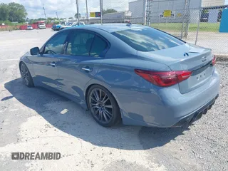 2022 Infiniti Q50 Red Sport 400 z VIN JN1FV7DP5NM370262, wystawiony jako IAAI lot #42727552 z przebiegiem 58 430 mil mil oraz . Historia ofert i sprzedaży dostępna na DreamBid. Obrazek 3.