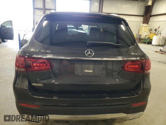 2020 Mercedes-Benz GLC with VIN W1N0G8EBXLF756479, listed as a Copart auction lot 37297973 with 21,110 mi miles. Bid and sale history available at carsss.com. Image 6.