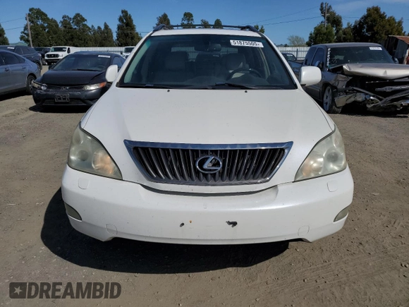 2008 Lexus RX 350 with VIN 2T2GK31UX8C039526, listed as a Copart auction lot 51875505 with 281,570 mi miles and Clean Title. Bid and sale history available at DreamBid. Image 5.