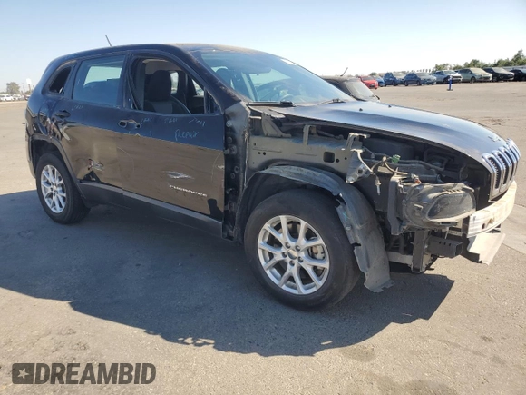 2017 Jeep Cherokee Sport z VIN 1C4PJMAB4HD230664, wystawiony jako Copart lot #63707935 z przebiegiem 94 957 mil mil oraz Szkoda całkowita • Salvage title. Historia ofert i sprzedaży dostępna na DreamBid. Obrazek 4.